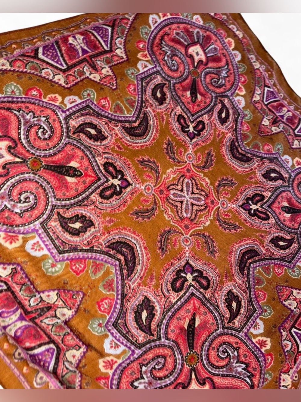 Bohemian Pink and brown large bandana